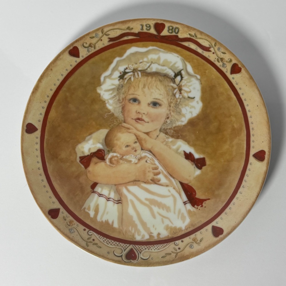 Jan Hagara My Hearts Desire 1980 Collector Plate America Has Heart Carson Mint - Picture 2 of 4